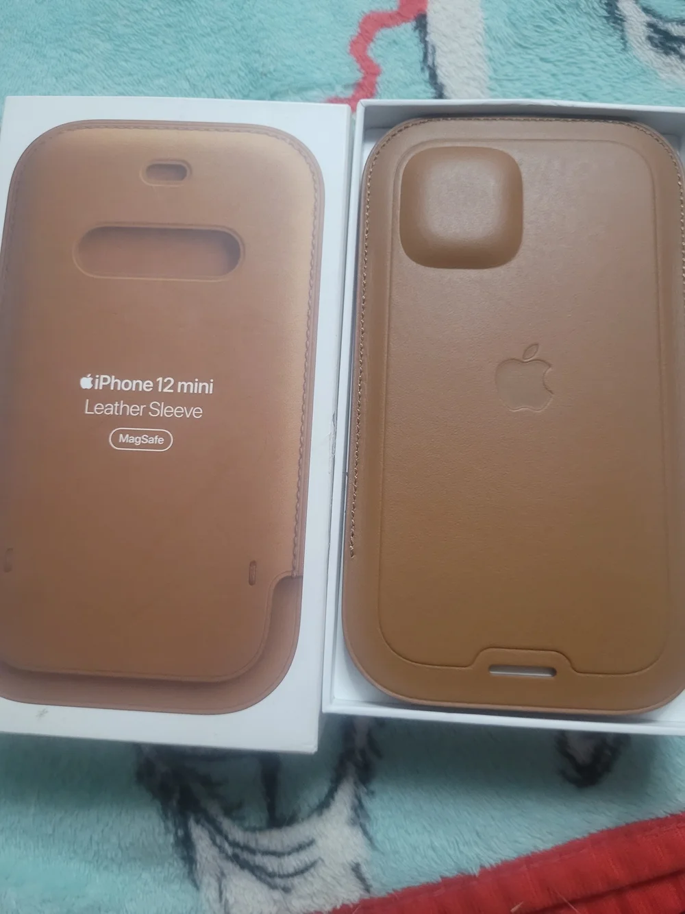 Apple iPhone 12 mini Leather Sleeve (Brown) - MagSafe Compatible